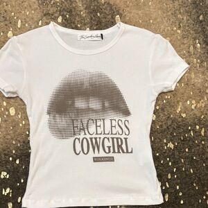 The Laundry Room Faceless Cowgirl Graphic Tee size XS